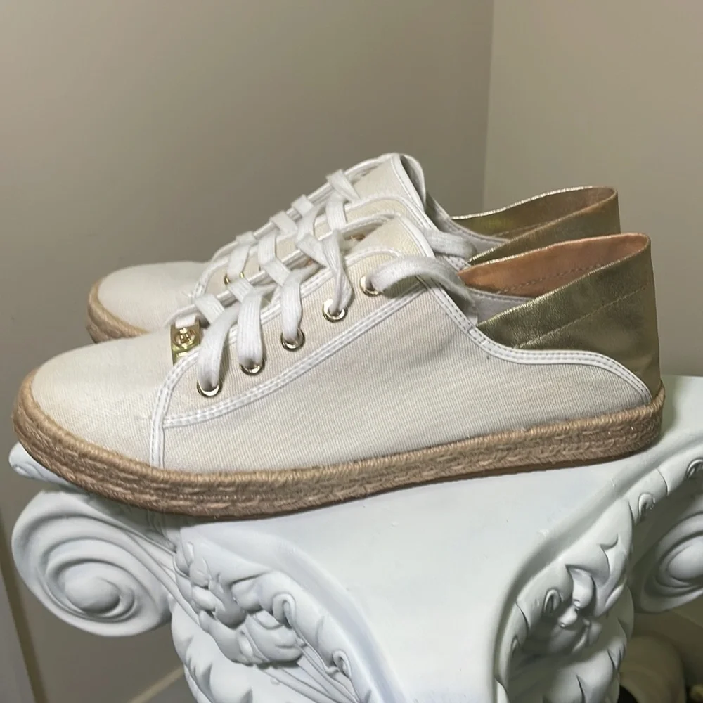 Michael Kors -  Kristy Slide - Cream Neutral - Size 8.5 - Picture 7 of 15